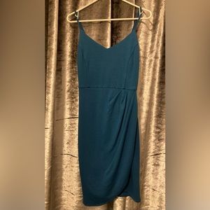Teal blue cotton dress size large